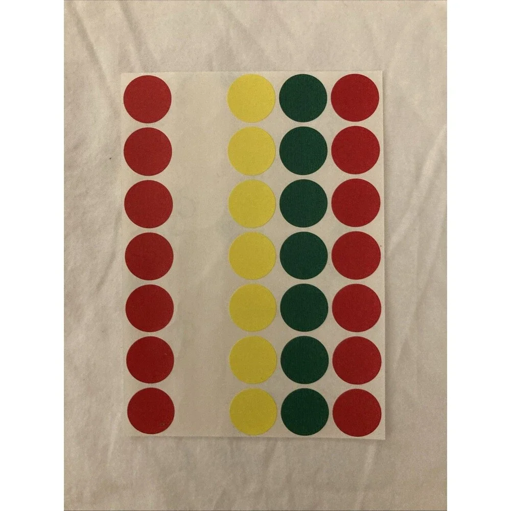 Unbranded Color Coding Labels | Multicolor | 165 Labels